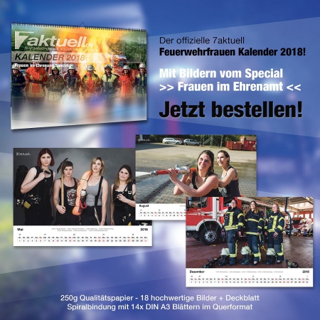 7aktuell Kalender 2018 - Feuerwehrfrauen